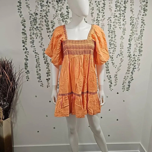 NWOT Free People Easy To Love Bubble Mini Dress - Picture 3 of 10